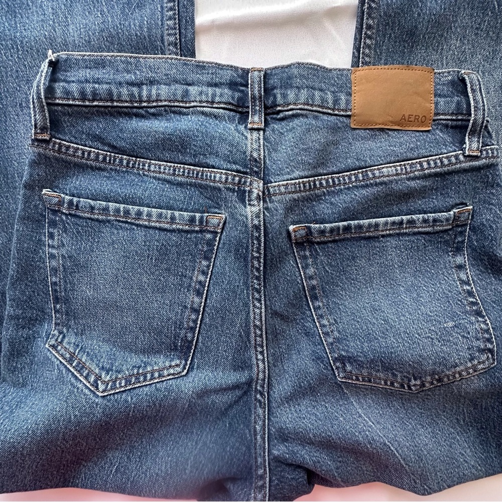 Aeropostale‎ High Rise Flare Denim Jeans Women’s 8 Medium Wash Inseam 27” Aero - Picture 7 of 14